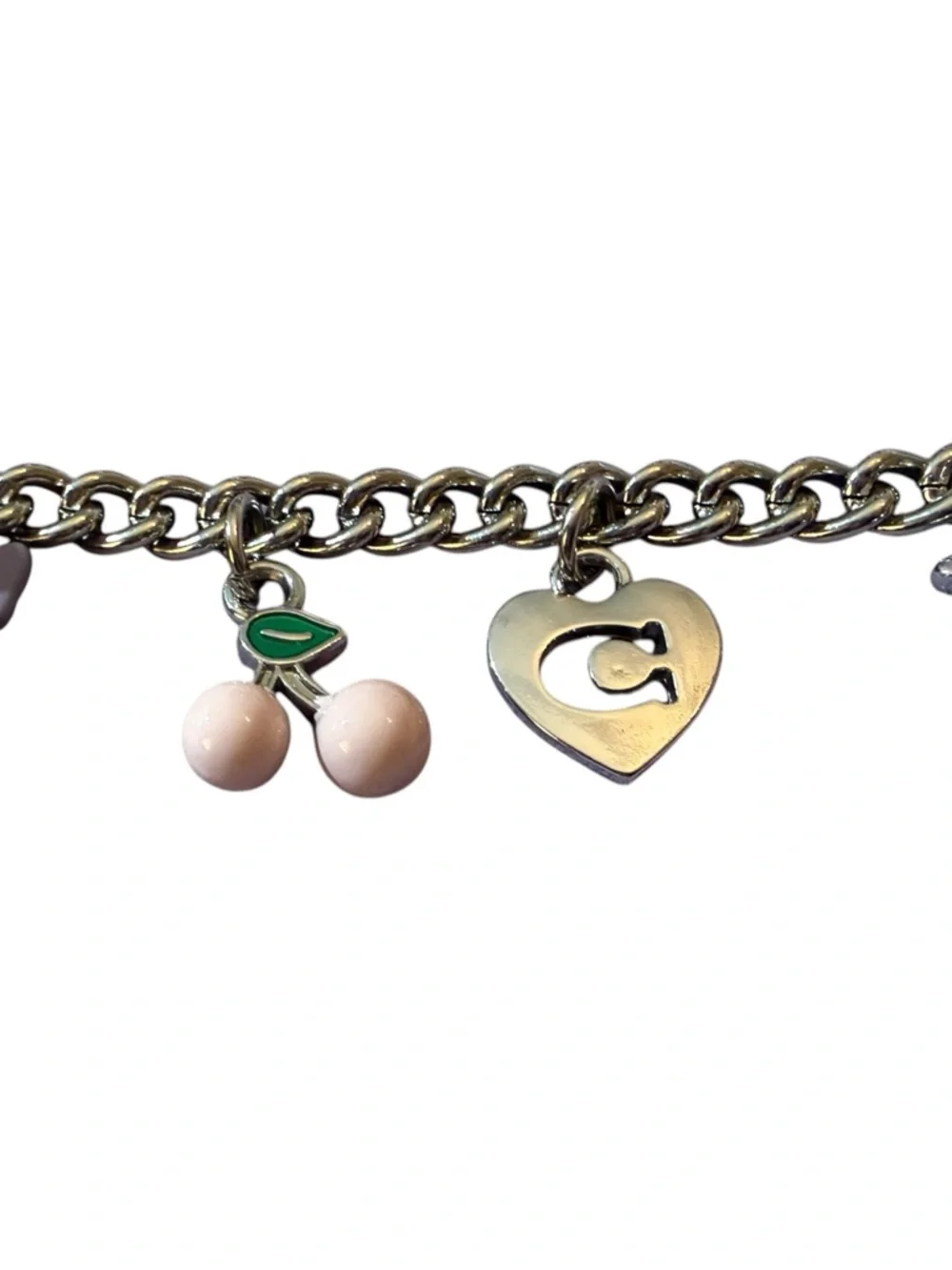 Coach Silver Motif Chain Bag Charm, NWOT